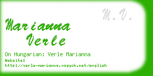 marianna verle business card